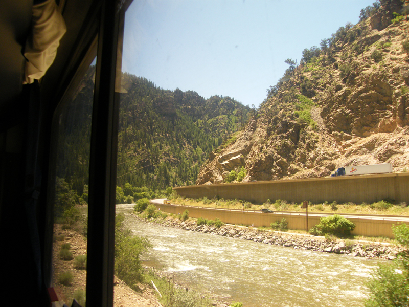 Glenwood Canyon stacked highway
