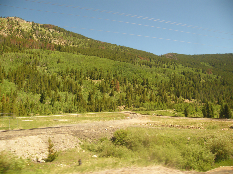 Old line took quite a while longer to get over the mountains, 40 miles and several hours