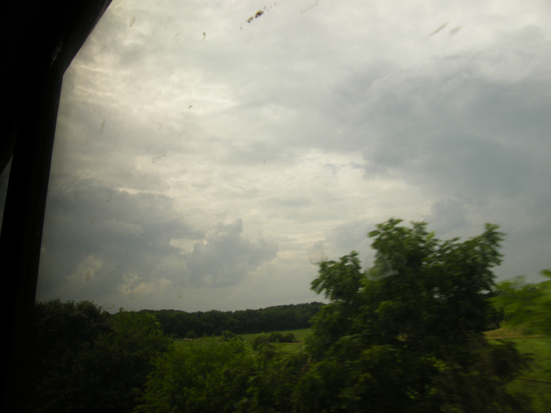 Storm clouds in western Illinois