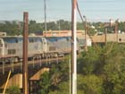 Our train preparing for backing move into Denver station
